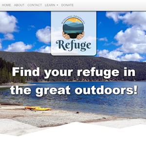 logo for Refuge Wilderness Adventures